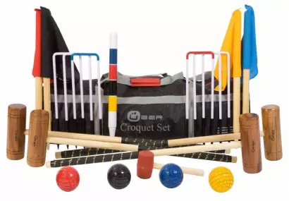 Garden croquet set